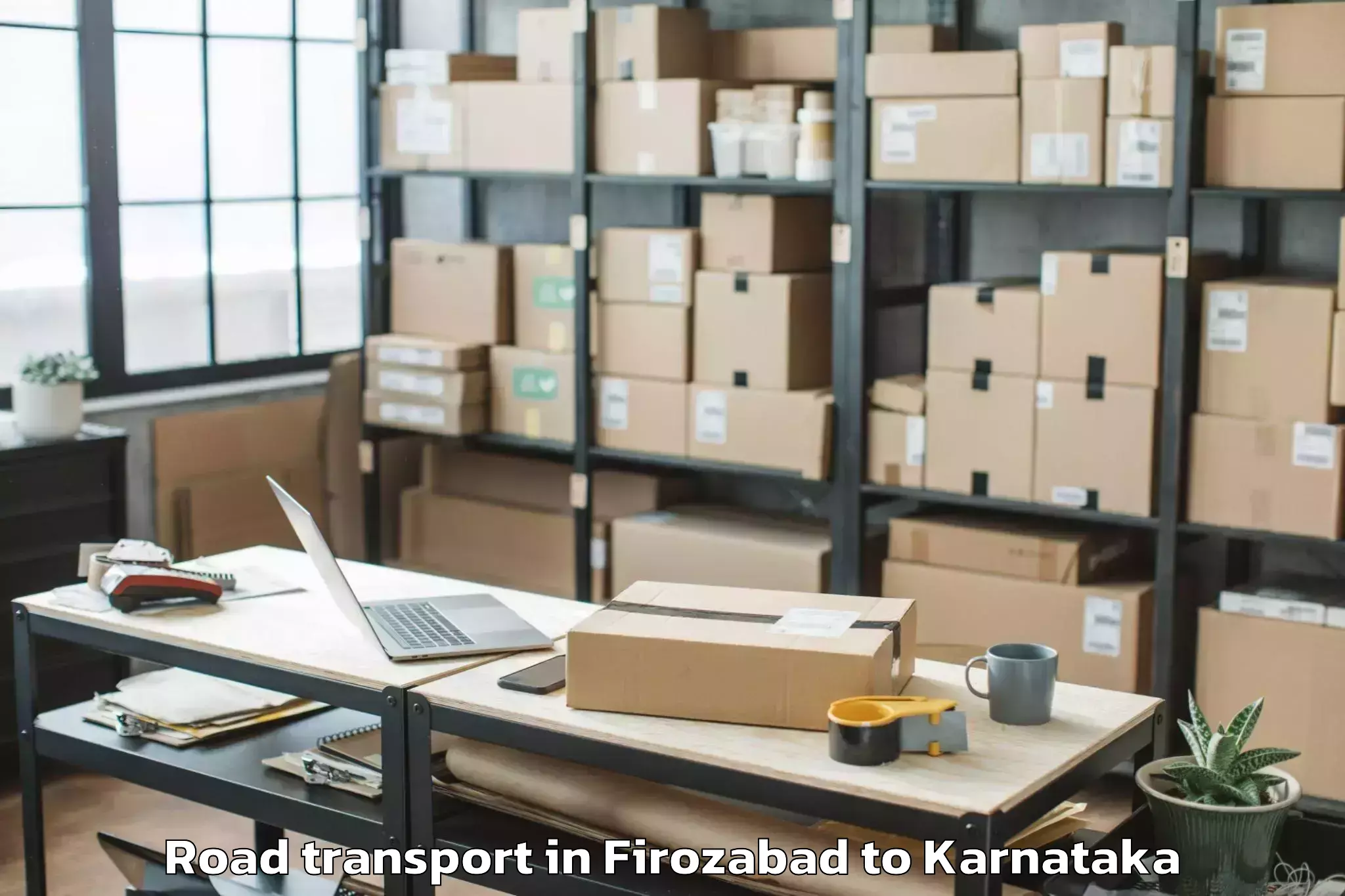 Professional Firozabad to Haliyal Road Transport